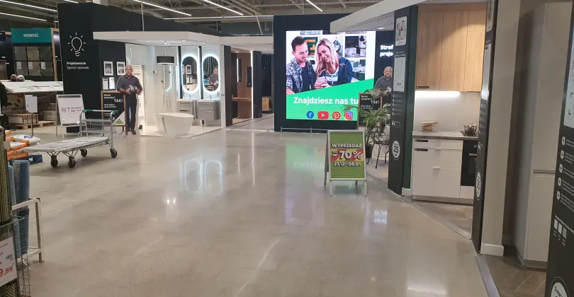 Beton polerowany w miejsce płytek PCV
